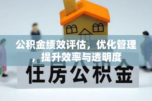 临泽公积金绩效评估，优化管理，提升效率与透明度