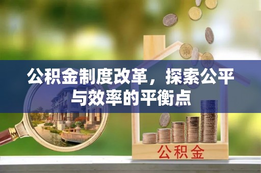临泽公积金制度改革，探索公平与效率的平衡点